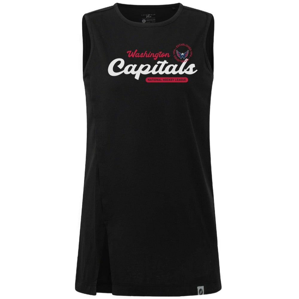 Washington Capitals Levelwear Women's Influx Monument Tank Top - Black Tank Top