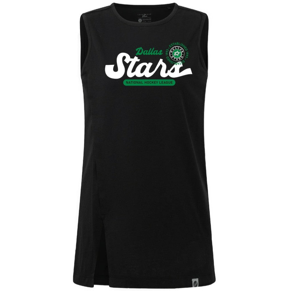Dallas Stars Levelwear Women's Influx Monument Tank Top - Black Tank Top