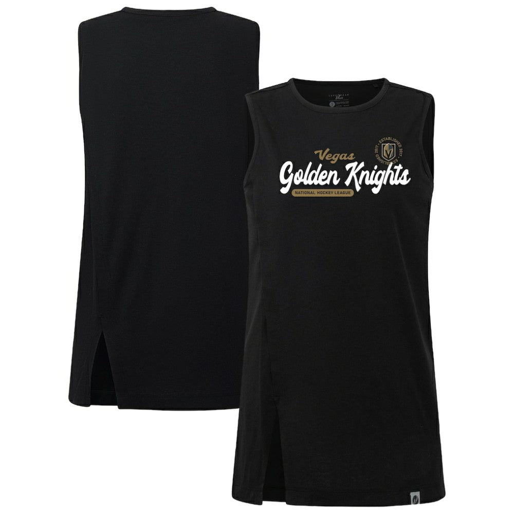 Vegas Golden Knights Levelwear Women's Influx Monument Tank Top - Black Tank Top
