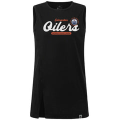 Edmonton Oilers Levelwear Women's Influx Monument Tank Top - Black Tank Top