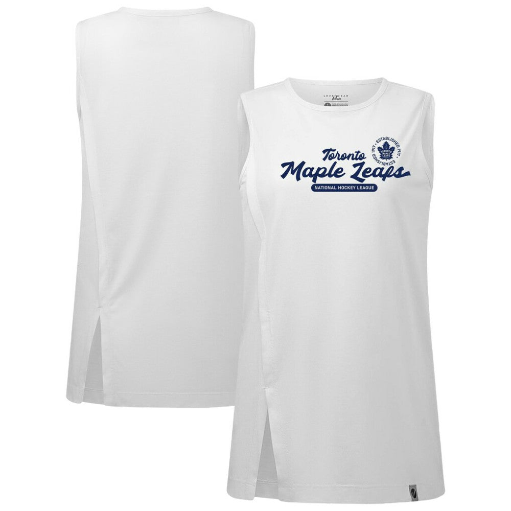 Toronto Maple Leafs Levelwear Women's Influx Monument Tank Top - White Tank Top