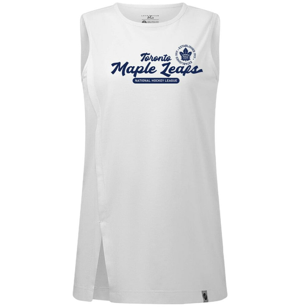 Toronto Maple Leafs Levelwear Women's Influx Monument Tank Top - White Tank Top