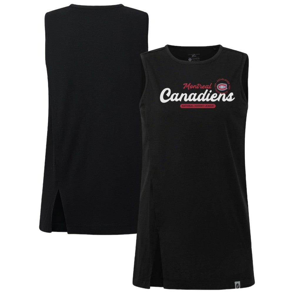 Montreal Canadiens Levelwear Women's Influx Monument Tank Top - Black Tank Top