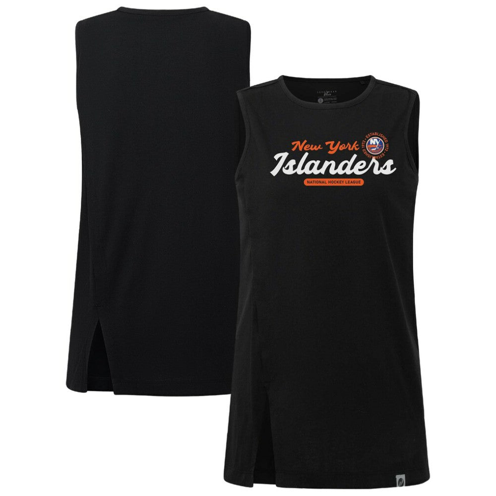 New York Islanders Levelwear Women's Influx Monument Tank Top - Black Tank Top