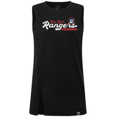 New York Rangers Levelwear Women's Influx Monument Tank Top - Black Tank Top