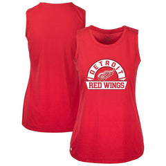 Detroit Red Wings Levelwear Women's Macy Banner Arch Tank Top - Red Tank Top