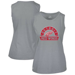 Detroit Red Wings Levelwear Women's Macy Banner Arch Tank Top - Gray Tank Top