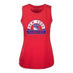 New York Rangers Levelwear Women's Macy Banner Arch Tank Top - Red Tank Top