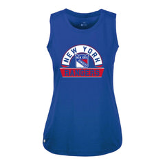New York Rangers Levelwear Women's Macy Banner Arch Tank Top - Royal Tank Top