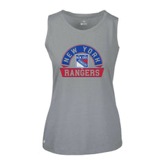 New York Rangers Levelwear Women's Macy Banner Arch Tank Top - Gray Tank Top