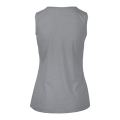 New York Rangers Levelwear Women's Macy Banner Arch Tank Top - Gray Tank Top