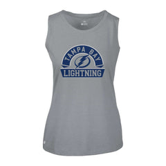 Tampa Bay Lightning Levelwear Women's Macy Banner Arch Tank Top - Gray Tank Top