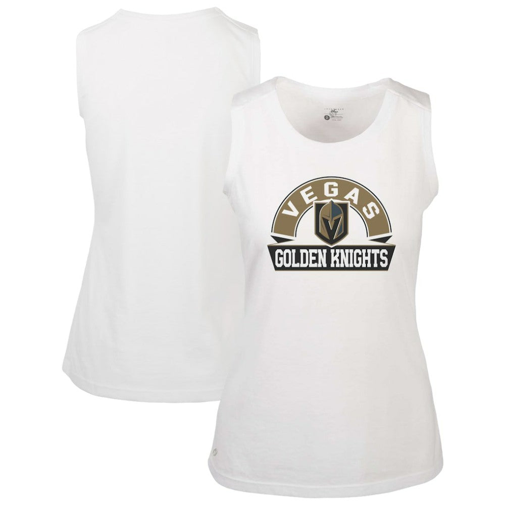 Vegas Golden Knights Levelwear Women's Macy Banner Arch Tank Top - White Tank Top