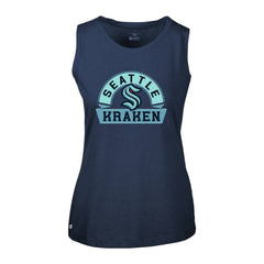 Seattle Kraken Levelwear Women's Macy Banner Arch Tank Top - Deep Sea Blue Tank Top