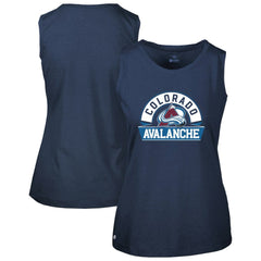 Colorado Avalanche Levelwear Women's Macy Banner Arch Tank Top - Navy Tank Top