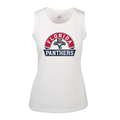 Florida Panthers Levelwear Women's Macy Banner Arch Tank Top - White Tank Top