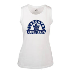 Toronto Maple Leafs Levelwear Women's Macy Banner Arch Tank Top - White Tank Top