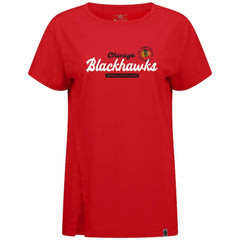 Chicago Blackhawks Levelwear Women's Influx Monument T-Shirt - Red T-shirts