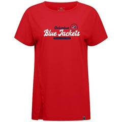 Columbus Blue Jackets Levelwear Women's Influx Monument T-Shirt - Red T-shirts