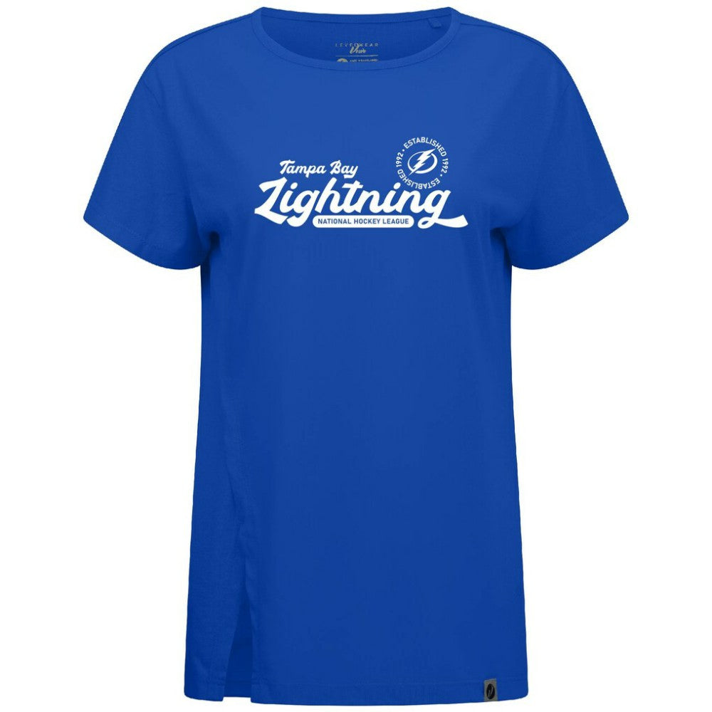 Tampa Bay Lightning Levelwear Women's Influx Monument T-Shirt - Royal T-shirts