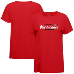 Carolina Hurricanes Levelwear Women's Influx Monument T-Shirt - Red T-shirts