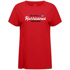 Carolina Hurricanes Levelwear Women's Influx Monument T-Shirt - Red T-shirts