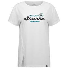 San Jose Sharks Levelwear Women's Influx Monument T-Shirt - White T-shirts