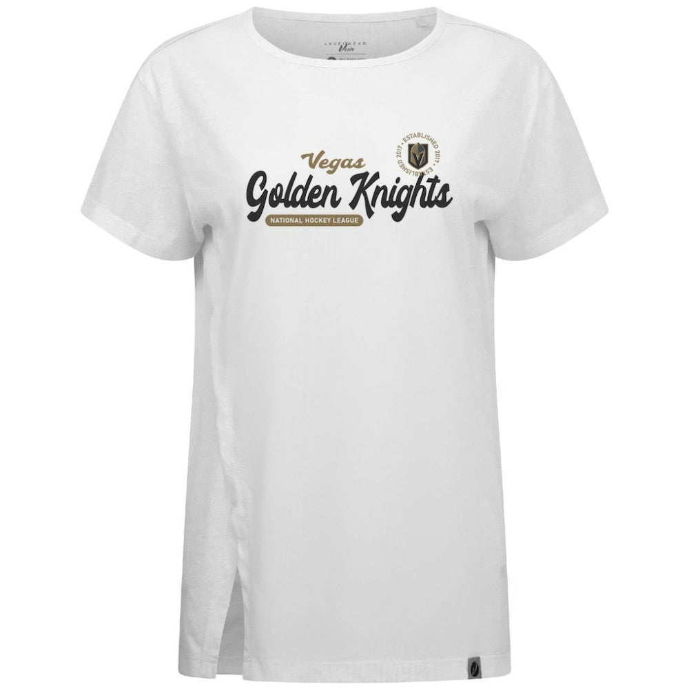 Vegas Golden Knights Levelwear Women's Influx Monument T-Shirt - White T-shirts