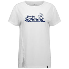 Tampa Bay Lightning Levelwear Women's Influx Monument T-Shirt - White T-shirts