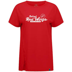 Detroit Red Wings Levelwear Women's Influx Monument T-Shirt - Red T-shirts