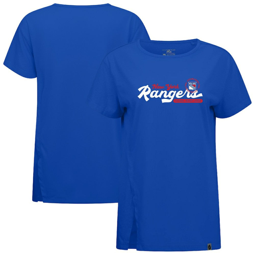 New York Rangers Levelwear Women's Influx Monument T-Shirt - Royal T-shirts