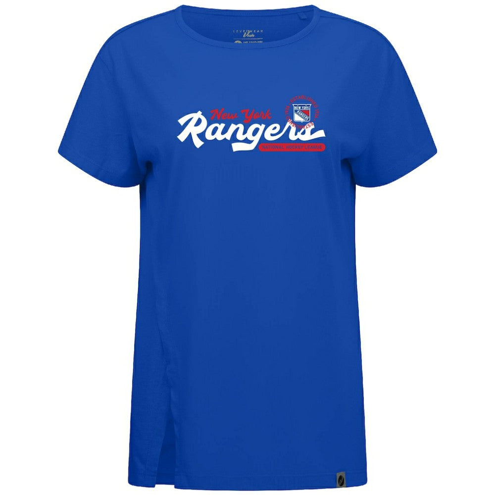 New York Rangers Levelwear Women's Influx Monument T-Shirt - Royal T-shirts