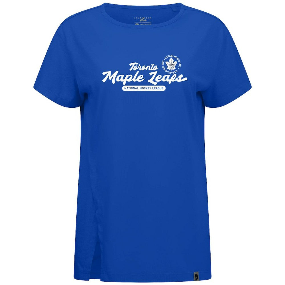 Toronto Maple Leafs Levelwear Women's Influx Monument T-Shirt - Royal T-shirts