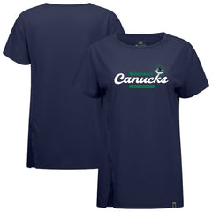 Vancouver Canucks Levelwear Women's Influx Monument T-Shirt - Navy T-shirts