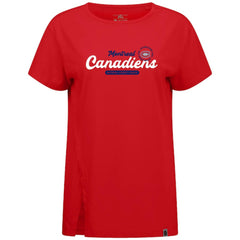 Montreal Canadiens Levelwear Women's Influx Monument T-Shirt - Red T-shirts