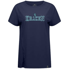 Seattle Kraken Levelwear Women's Influx Journey T-Shirt - Deep Sea Blue T-shirts