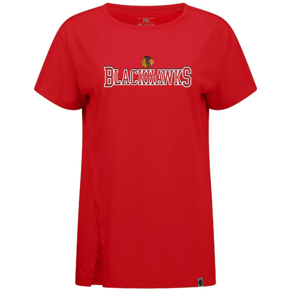 Chicago Blackhawks Levelwear Women's Influx Journey T-Shirt - Red T-shirts