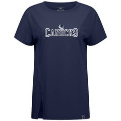 Vancouver Canucks Levelwear Women's Influx Journey T-Shirt - Navy T-shirts