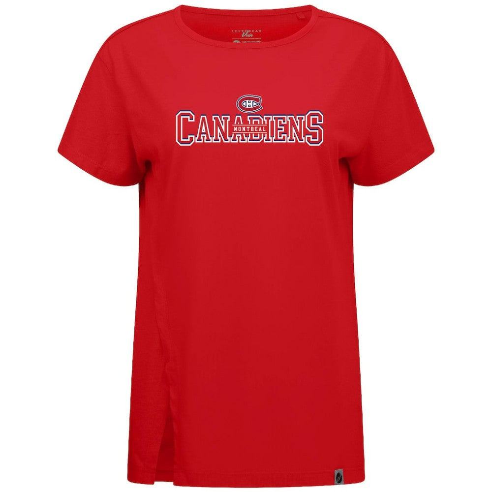 Montreal Canadiens Levelwear Women's Influx Journey T-Shirt - Red T-shirts