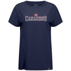 Montreal Canadiens Levelwear Women's Influx Journey T-Shirt - Navy T-shirts