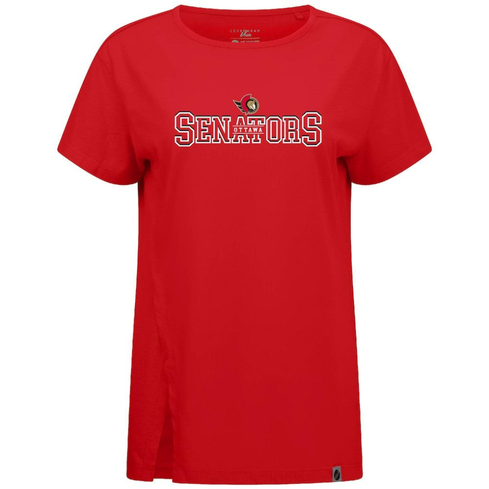 Ottawa Senators Levelwear Women's Influx Journey T-Shirt - Red T-shirts