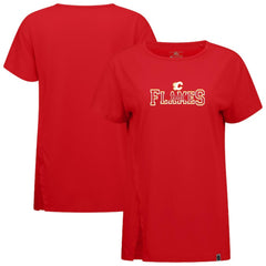 Calgary Flames Levelwear Women's Influx Journey T-Shirt - Red T-shirts