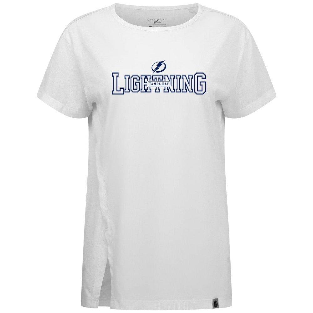 Tampa Bay Lightning Levelwear Women's Influx Journey T-Shirt - White T-shirts