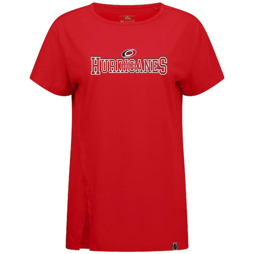 Carolina Hurricanes Levelwear Women's Influx Journey T-Shirt - Red T-shirts