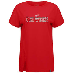 Detroit Red Wings Levelwear Women's Influx Journey T-Shirt - Red T-shirts