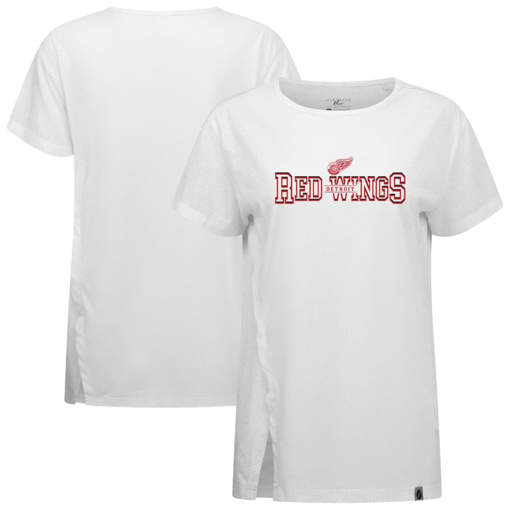 Detroit Red Wings Levelwear Women's Influx Journey T-Shirt - White T-shirts