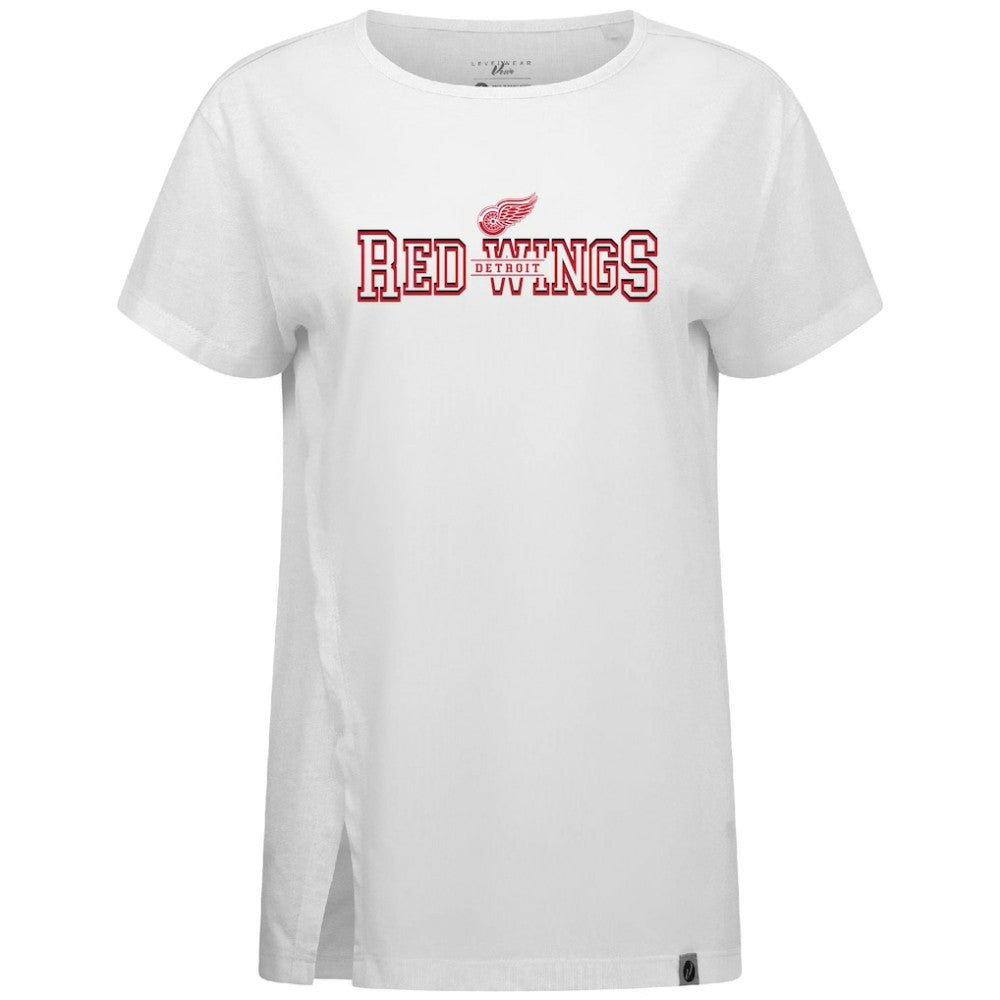Detroit Red Wings Levelwear Women's Influx Journey T-Shirt - White T-shirts