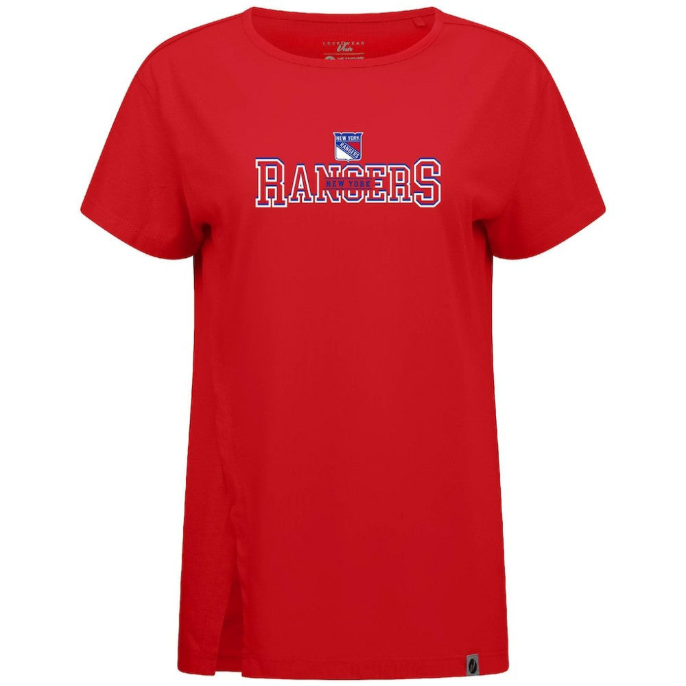 New York Rangers Levelwear Women's Influx Journey T-Shirt - Red T-shirts