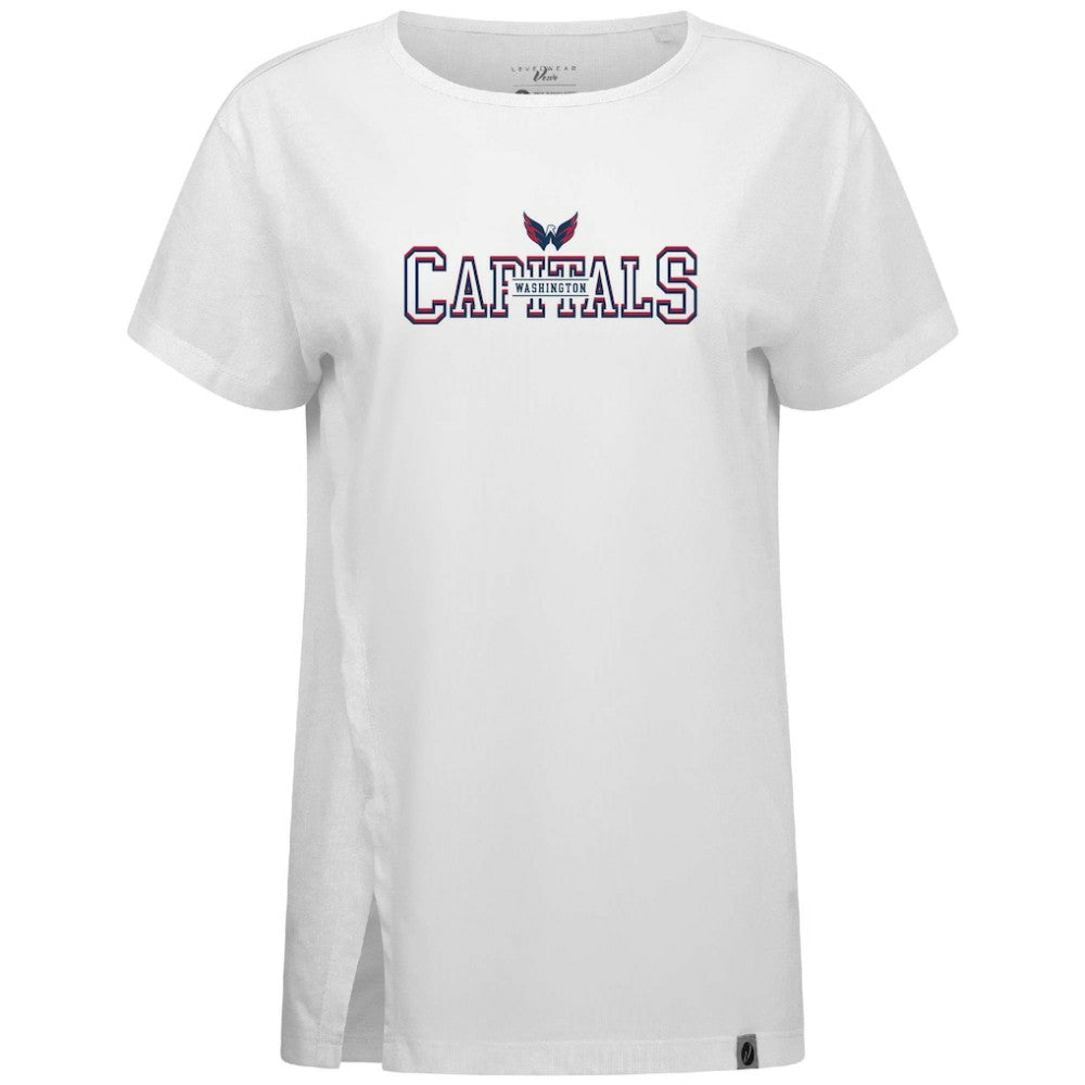 Washington Capitals Levelwear Women's Influx Journey T-Shirt - White T-shirts