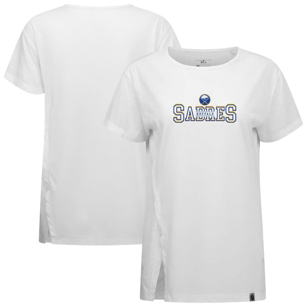 Buffalo Sabres Levelwear Women's Influx Journey T-Shirt - White T-shirts